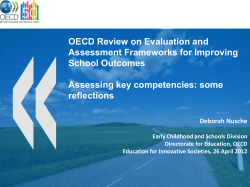 OECD Review on Evaluation and Assessment