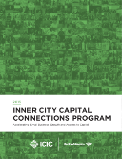 inner city capital connections program