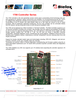The Sielox 1500 controller manages from 2 doors up to 16 doors in