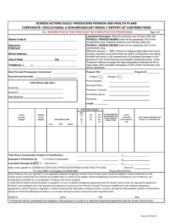 screen actors guild- producers pension and - SAG