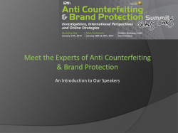 A Multidisciplinary Approach to Anti-Counterfeiting