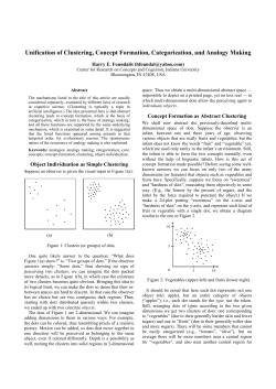 Unification of Clustering, Concept Formation