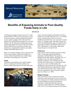 Benefits of Exposing Animals to Poor