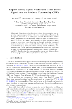 Exploit Every Cycle: Vectorized Time Series Algorithms