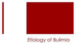 Etiology of Bulimia