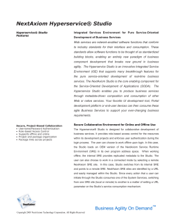 NextAxiom Hyperservice&reg; Manager