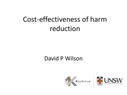 Cost-effectiveness of NSPs