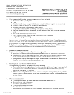 posterior total hip replacement and revisions most