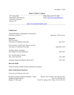 Juan Carlos Lopez - University of Denver