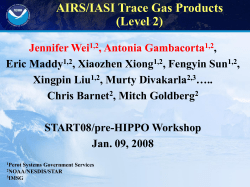 Example of Ozone from AIRS - Atmospheric Chemistry Observations