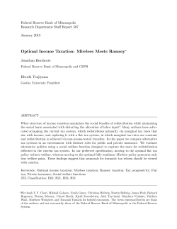 Optimal Income Taxation: Mirrlees Meets Ramsey