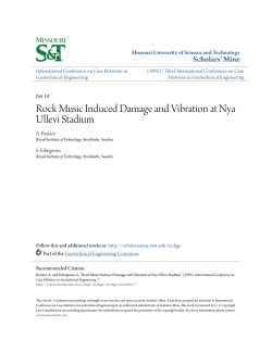 Rock Music Induced Damage and Vibration at Nya