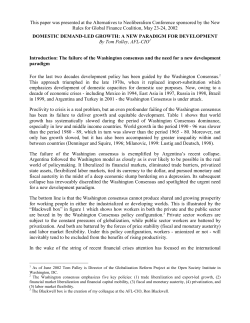 domestic demand-led growth - the Economics Web Institute