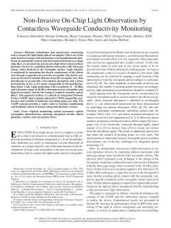 Non-Invasive On-Chip Light Observation by Contactless Waveguide