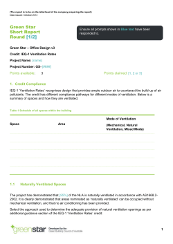 IEQ-1 - Ventilation Rates