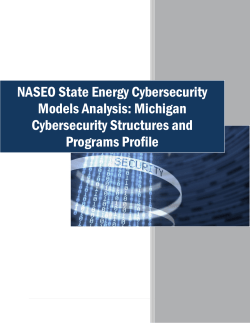 NASEO State Energy Cybersecurity Models Analysis: Michigan