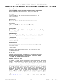 Imaging physical phenomena with local probes: From electrons to