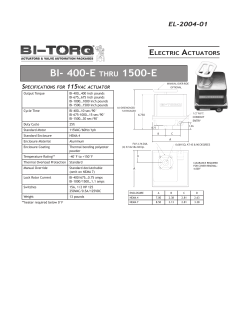 BI-400, 675, 1000 AND 1500 - Bi-Torq