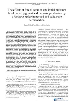 The effects of forced aeration and initial moisture level on red