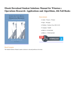 Ebook Student Solutions Manual for