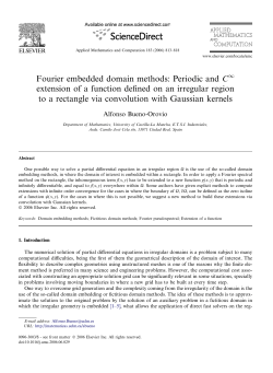Fourier embedded domain methods: Periodic