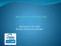 Delivering Carbon Saving Communities Rural and off