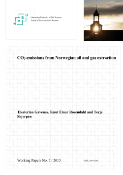 CO2-emissions from Norwegian oil and gas extraction