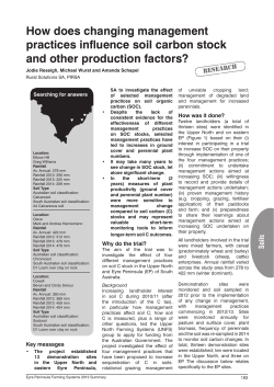 How does changing management practices influence soil carbon