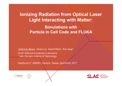 Ionizing Radiation from Optical Laser Light Interacting with