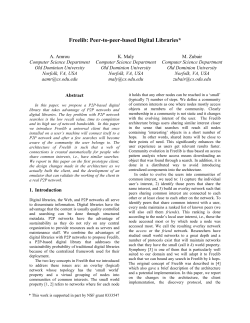 The Freelib Framework: Peer-to-Peer Search Enhanced by Evolving
