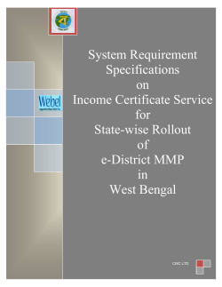 Processing of Application for Income Certificate