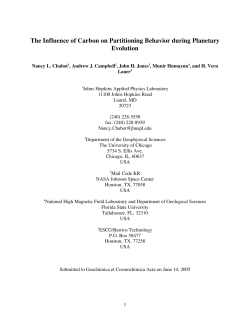 The Influence of Carbon on Partitioning Behavior during Planetary