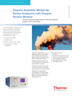 Model 42i Series Analyzers with Oxygen Sensor Module