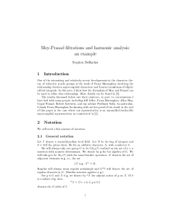 Moy-Prasad filtrations and harmonic analysis