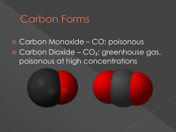 Carbon Dioxide CO2 - Cowley`s Earth Systems