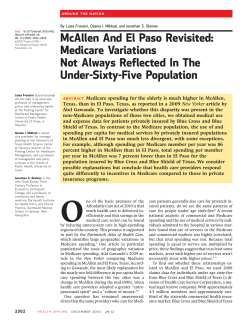 McAllen And El Paso Revisited