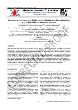 Full Text - Malaysian Journal of Microbiology
