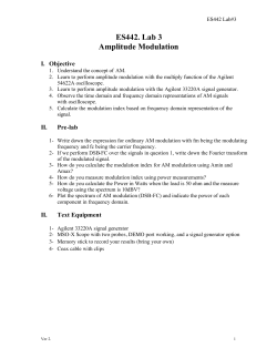 ES442. Lab 3 Amplitude Modulation