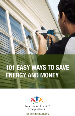 101 easy ways to save energy and money