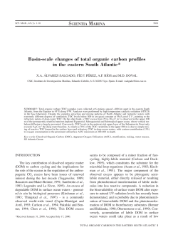 Basin-scale changes of total organic carbon profiles in - ICM-CSIC