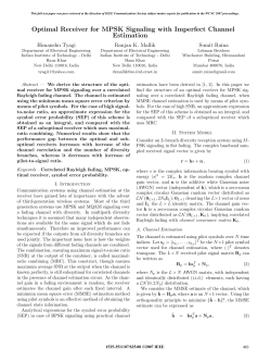 Optimal Receiver for MPSK Signaling with Imperfect