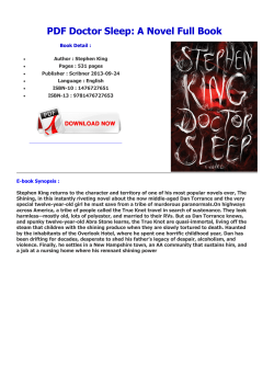 PDF Doctor Sleep: A Novel Full Book