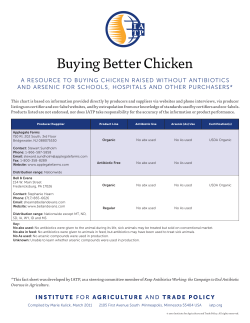 Buying Better Chicken - Institute for Agriculture and Trade Policy