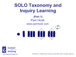 SOLO Taxonomy and Inquiry Learning
