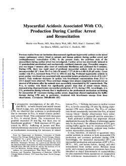 Myocardial Acidosis Associated With CO2 Production