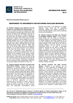 INFORMATION SHEET No 8 What the Commission Report says on