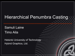 Hierarchical Penumbra Casting