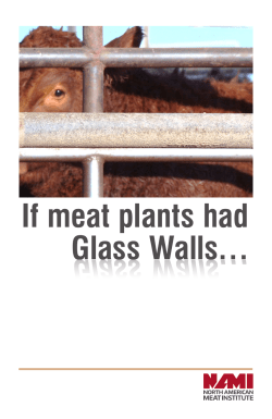 If meat plants had Glass Walls&hellip;