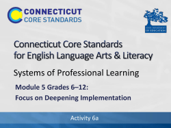 CT Systems of Professional Learning