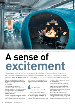 FEATURE The design of ASB North Wharf in Auckland, New